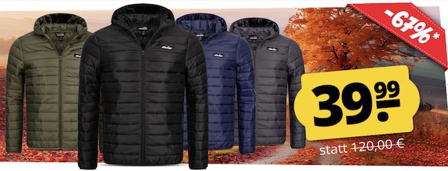 🧥 ellesse Mazzarino Herren Daunenjacke für 44,94€ (statt 53€)