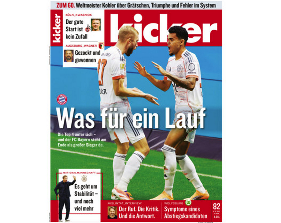 ⚽ Kicker Halbjahresabo 26 Ausgaben 💥 für 59,90€ (statt 147€) – dank Sofort-Rabatt