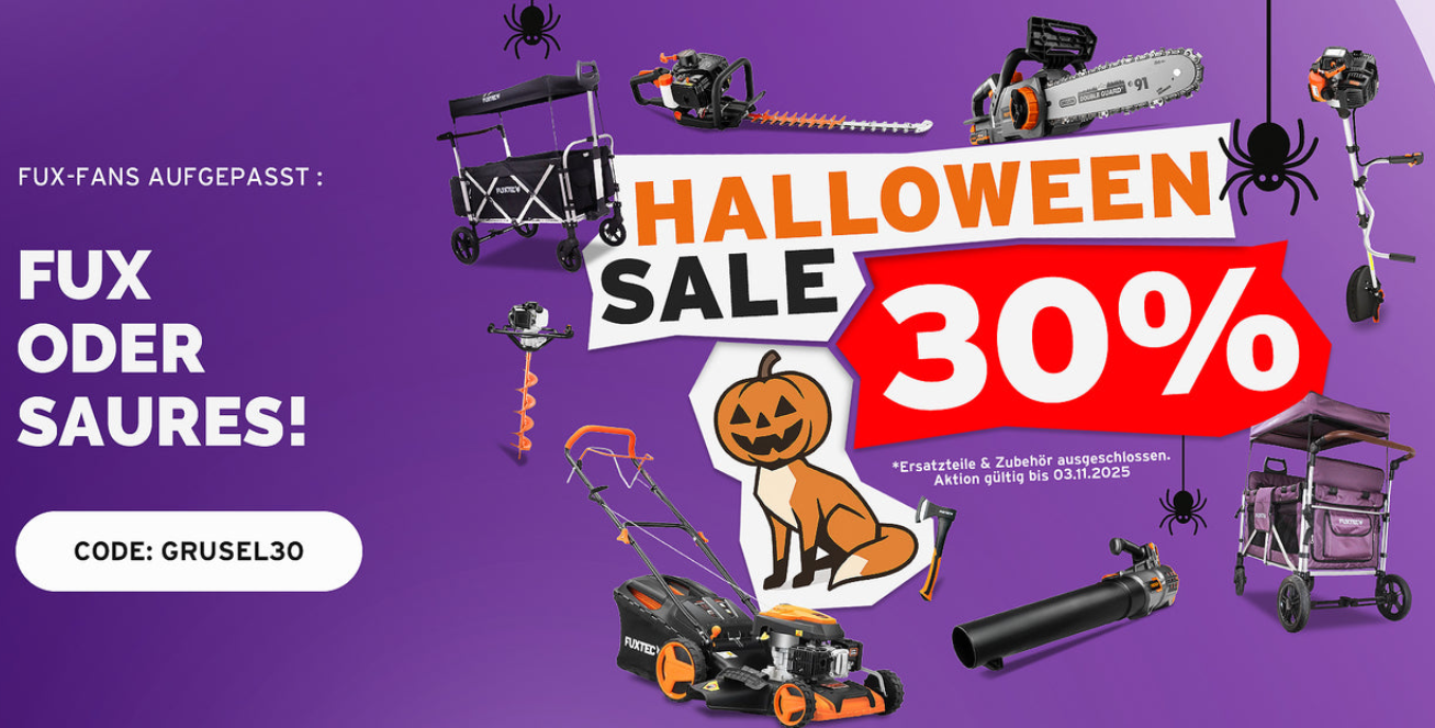 🔥 Fuxtec: 30% Rabatt auf ALLES - z.B. FX-CT700 Bollerwagen für 125,30€ (statt 194€) 🔥 Fuxtec: 30% Rabatt auf ALLES   z.B. FX CT700 Bollerwagen für 125,30€ (statt 194€)