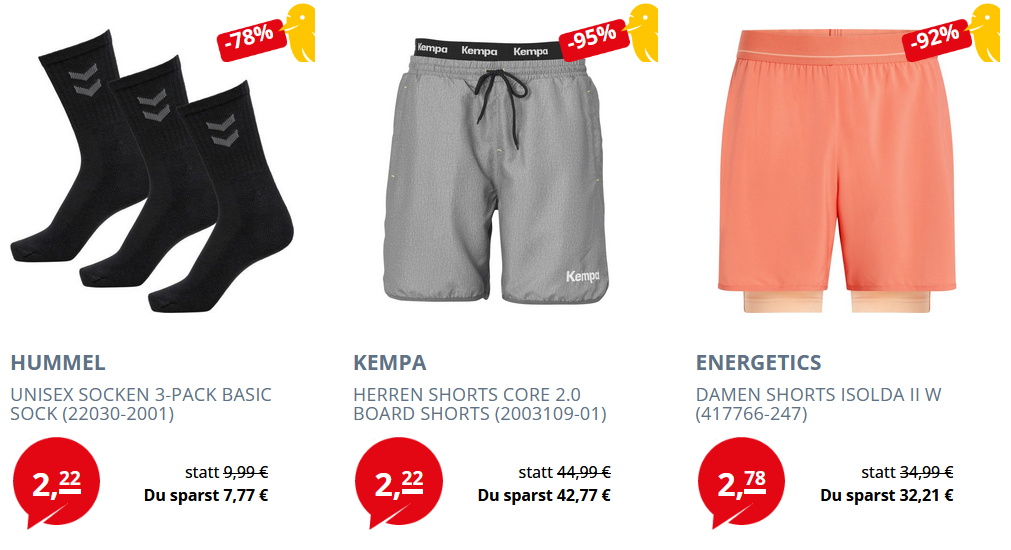 🔥🤩 Picksport Ramba Zamba Sale ab 0,77€   z.B. 👕 Erima Herren Liga Sweatshirt nur 10,56€ (statt 21€)