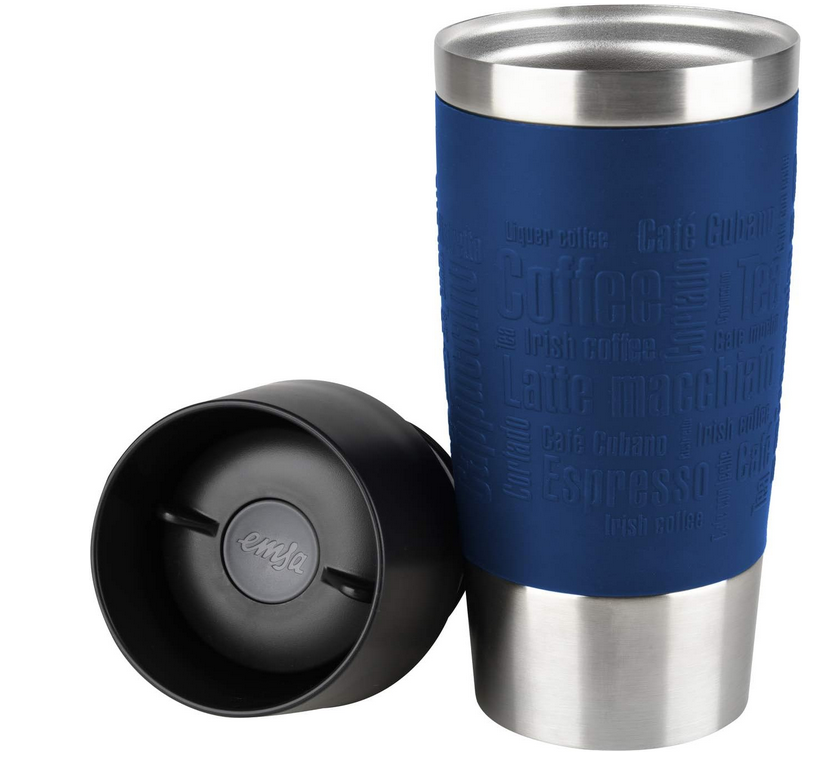 Emsa blauer Edelstahl Isolierbecher 360ml für 14,99€ (statt 22€)