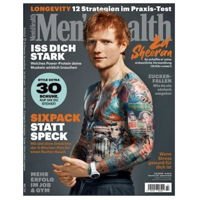💪 12 Ausgaben Men’s Health für 79,60€ + Prämie: 70€ Gutschein + gratis Reisetasche