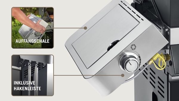 🥩Rösle Videro G4 S Vario+ Gasgrill mit 4 Haupt  & 2 Nebenbrenner für 598,99€ (statt 709€)