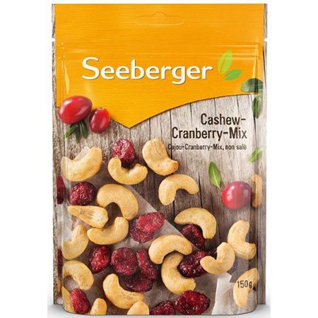 🌰 5er Pack Seeberger Cashew-Cranberry-Mix, je 150g ab 16,26€ (statt 21€)