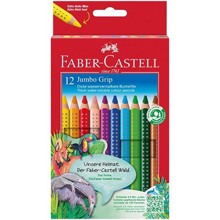 ✍🏻 12er Pack Faber-Castell 110912 Jumbo Grip Buntstifte ab 12,25€ (statt 16€)