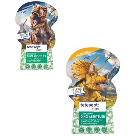🛀🏻 tetesept T-Rex World, Kinder Badespaß Schaumbad, 40ml ab 0,66€ (statt 1€)