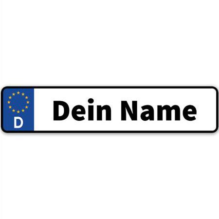 60% Rabatt auf personalisierte Kennzeichen – z.B. 70 x 15cm für 26,97€ (statt 45€)