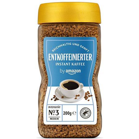 ☕ by Amazon Gold Instant Kaffee, Entkoffeiniert, 200g ab 6,60€ (statt 9€)
