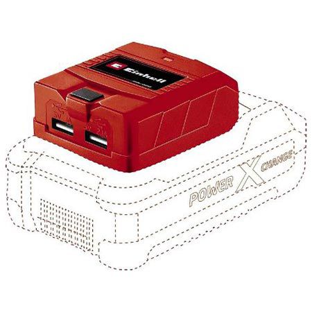 🔋 Einhell TC-CP 18 USB-Akku-Adapter mit 2 USB Ports für 11,99€ (statt 16€)
