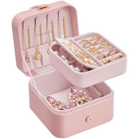 💍 Songmics Reise Schmuckkästchen mit 2 Ebenen für 9,77€ (statt 13€)