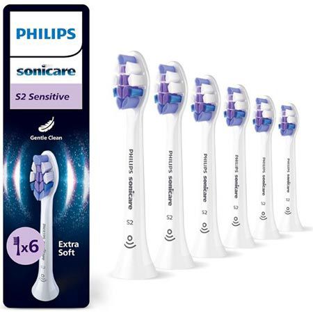 🪥 6er Pack Philips Sonicare S2 Sensitive Ersatzbürstenköpfe ab 23,74€ (statt 30€)