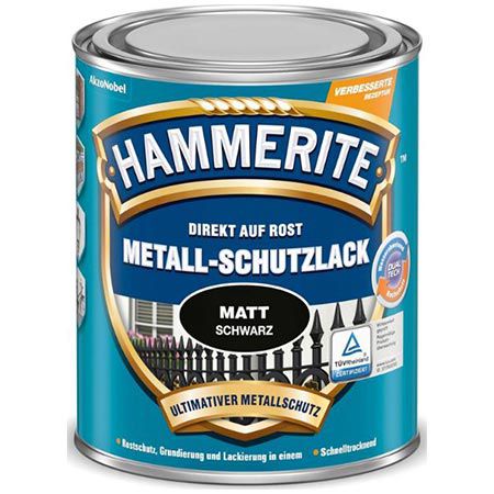 🏡 Hammerite 3in1 Metallschutzlack, Schwarz, Matt, 750ml für 8,49€ (statt 19€)
