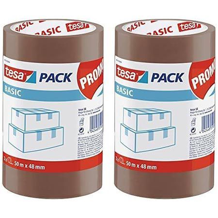 📦 2 x 3er Pack tesa Basic Pack Verpackungsklebeband für 8,88€ (statt 12€)
