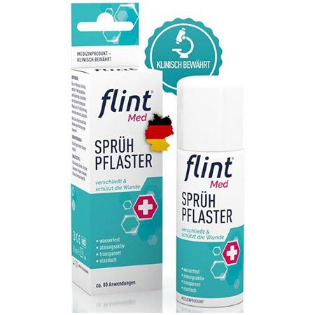 🩹 flint Med Sprühpflaster für bis zu 80 Anwendungen, 50ml ab 4,74€ (statt 7€)