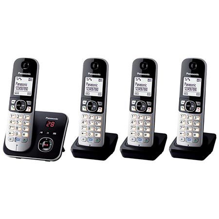 ☎️ Panasonic KX-TG6824GB DECT mit 4 Mobilteilen für 89,20€ (statt 100€)