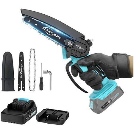 🪚 Yardcare 6 Zoll Mini Kettensäge inkl. Akku & Ladegerät für 39,99€ (statt 60€)