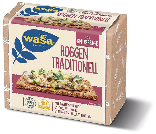 Wasa Knäckebrot Roggen (235g) ab 1,03€ (statt 2,39€)