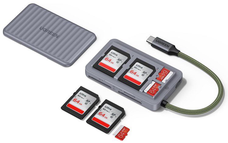 🖼️ UGREEN USB 3.1. SD Kartenleser für 3 Speicherkarten für 10,99€ (statt 15€)