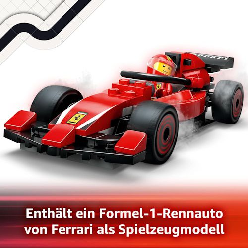 🏎️ LEGO 60443 City F1 Boxenstopp mit Boxencrew und Ferrari Flitzer für 14,99€ (statt 20€)