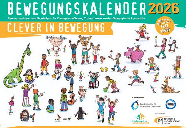 Bewegungskalender für 2026 der Deutschen Sportjugend gratis