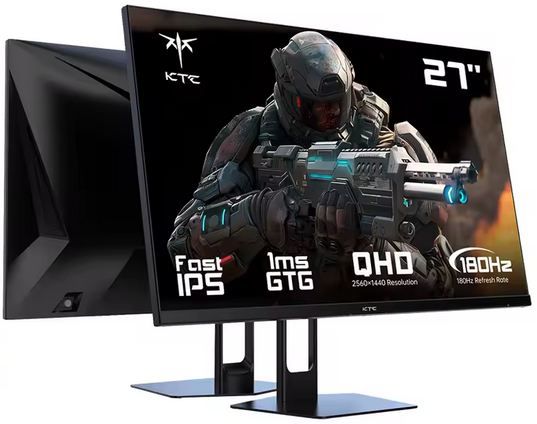 🖥️ KTC H24T22C 27 QHD Gaming Monitor mit 180Hz + 1ms für 128,28€ (statt 170€)