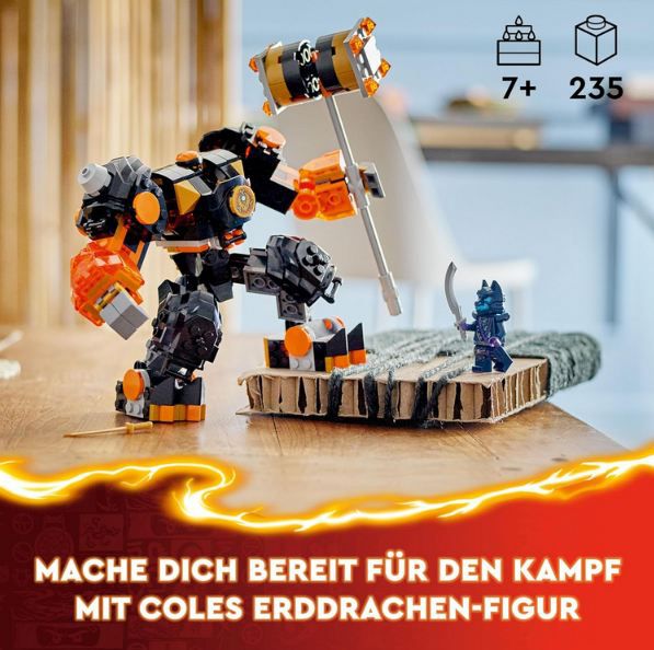 🤖 LEGO 71806 NINJAGO Coles Erdmech Actionfigur für 13,29€ (statt 18€)