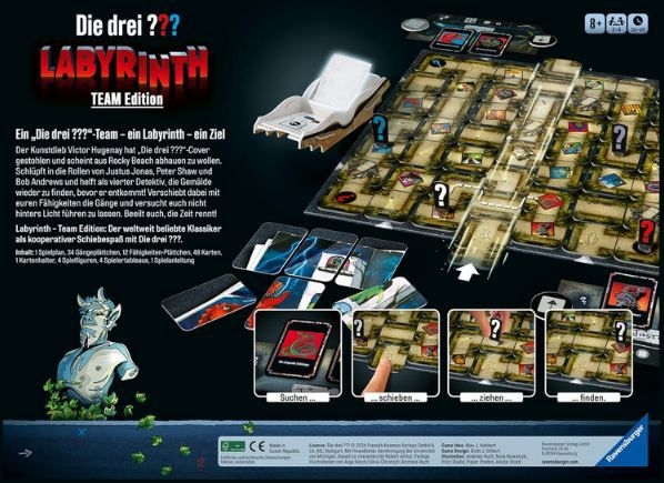 🎲 Ravensburger 22685   Die DREI ??? Labyrinth Team Edition für 23,79€ (statt 30€)