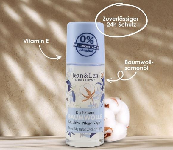 👃🏻 Jean & Len Deobalsam Baumwolle, 50ml ab 1,59€ (statt 3€)