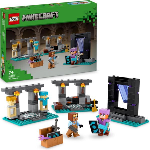 ⛏️ LEGO 21252 Minecraft Die Waffenkammer für 13,49€ (statt 17€)