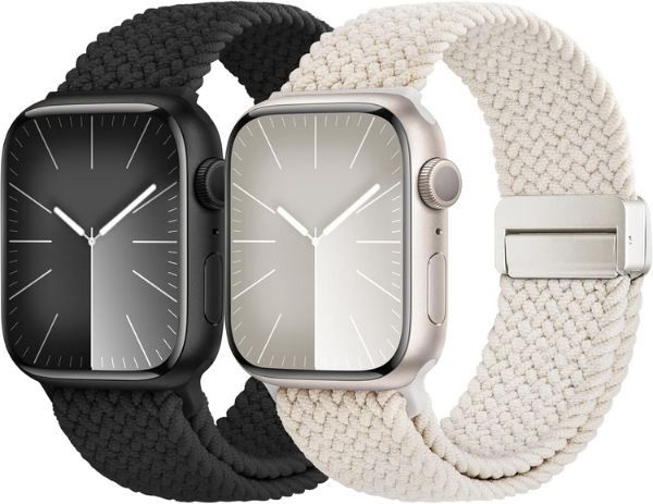 ⌚ 40% Rabatt auf 2er Pack Fullmosa geflochtene Apple Watch Armbänder   ab 9,59€ (statt 19€)