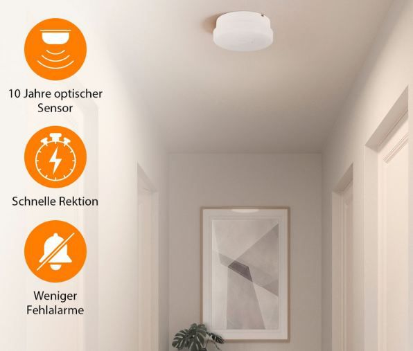 🚨 6er Pack Smartwares FSM 11410 Rauchmelder für 29,99€ (statt 40€)