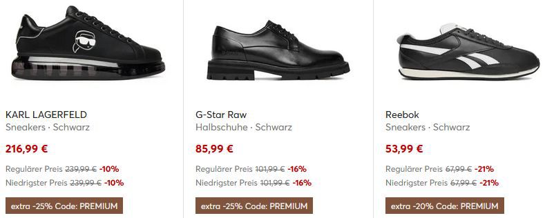 👟 eSchuhe: Bis zu 30% Rabatt auf Premium Schuhe ab 89€ (CK, On, G Star, UGG u.v.m)