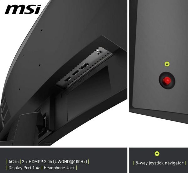 🖥️ MSI MAG 346CQ 34 UWQHD 180Hz Curved Gaming Monitor für 269€ (statt 300€)