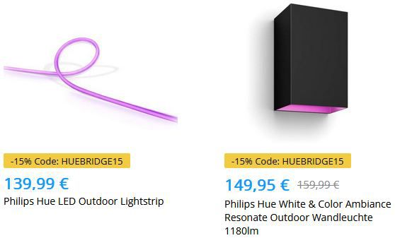 💡 Tink: 15% Rabatt auf Philips Hue Smart Home Sets inkl. Bridge