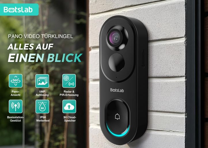🚪 Botslab R810 5MP Akku Türklingel mit Kamera & WLAN für 95,99€ (statt 160€)