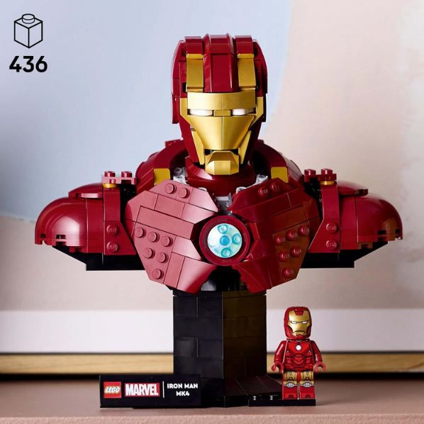 🤖 LEGO 76327 Marvel Iron Man MK4 Büste für 35,99€ (statt 48€)