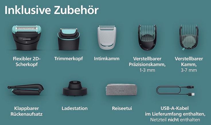 🪒 Philips Body Groomer 7000 Series Trimmer mit 2D Flexkopf für 59,99€ (statt 100€)