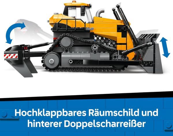 👨🏼‍🔧 LEGO 60466 City Gelber Bulldozer Set für 38,99€ (statt 47€)