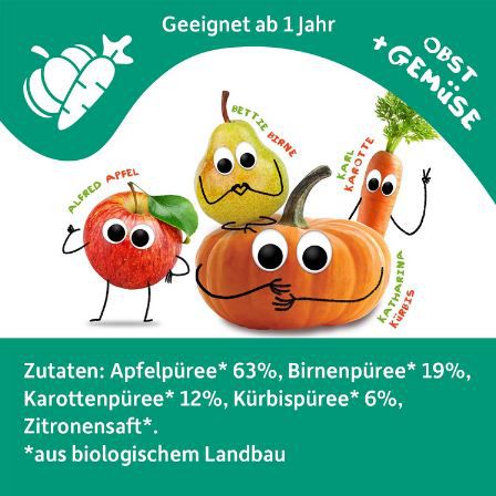 🍹 6er Pack Freche Freunde Bio Quetschie Apfel, Birne, Karotte & Kürbis ab 3,59€ (statt 5€)