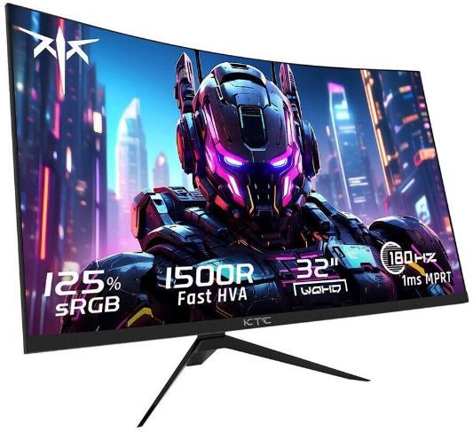🖥️ KTC H32S17 32 Zoll 1500R QHD Gaming Monitor mit 170 Hz für 138,28€ (statt 190€)