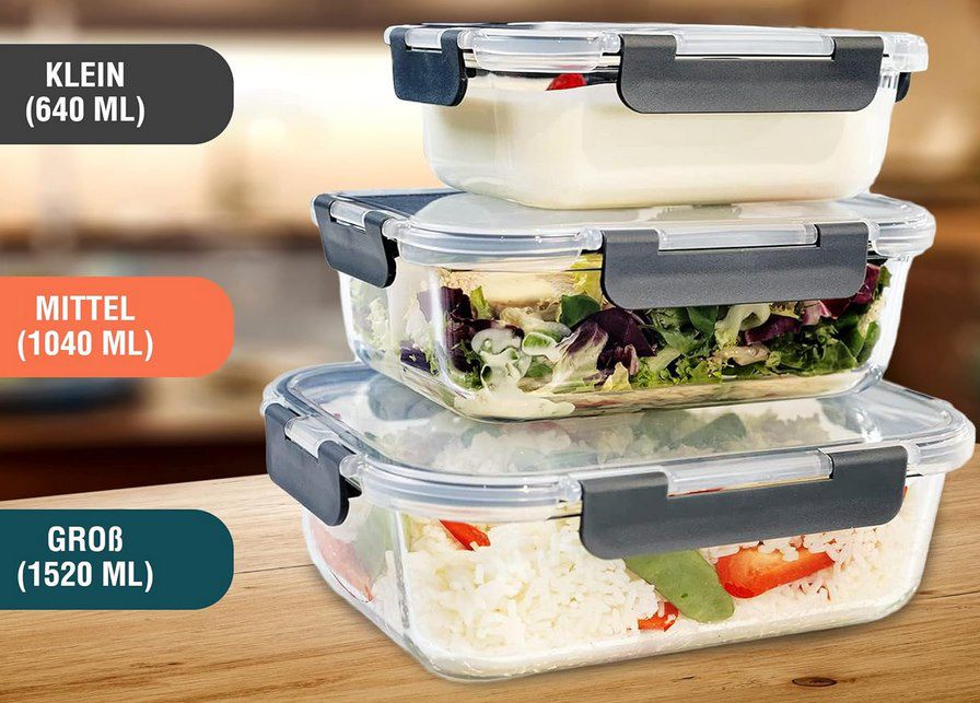 🥙 3x GLASWERK Frischhaltedose mit Lebensmitteldeckel für 18,56€ (statt 29€)