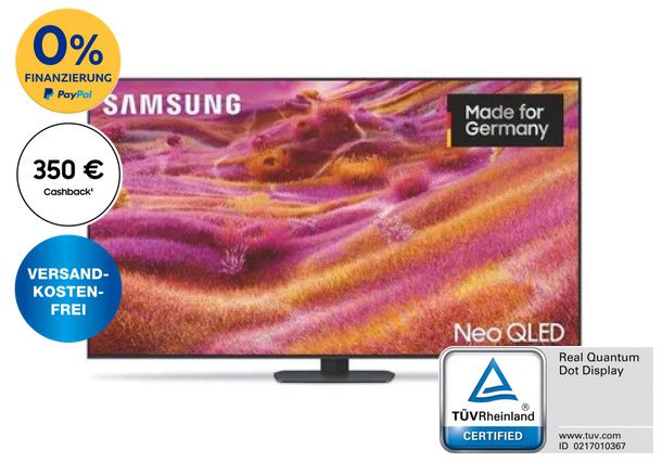🖥️ Samsung GQ75QN94FATXZG Neo QLED 75 4K Smart TV für 1.780€ (statt 4.274€) + 350€ Cashback