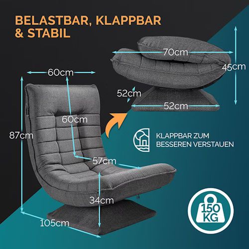 🛋️ CASARIA Aberdeen drehbarer Relaxsessel für 69,95€ (statt 100€) 🛋️ CASARIA Aberdeen drehbarer Relaxsessel für 69,95€ (statt 100€)