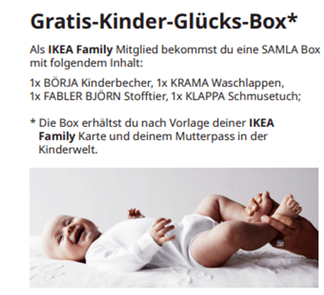 👶 IKEA Düsseldorf: Kinder Glücks Box gratis