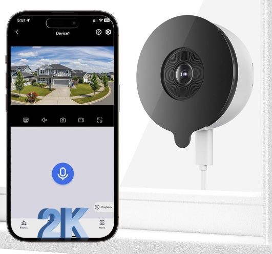 🪟 YESKAMOU 2K Fenster Überwachungskamera für 17,99€ (statt 40€)