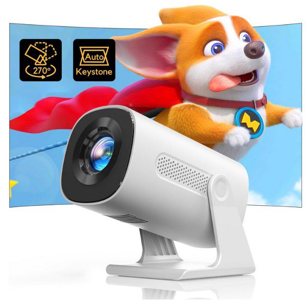 📽️ AKIYO 720p Beamer mit 200 ANSI Lumen für 29,99€ (statt 60€)