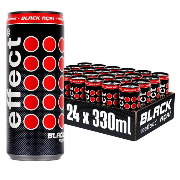 🥤 24x effect Energy BLACK ACAI, 0,33L ab 15,55€ (statt 26€) – 0,65€ pro Dose