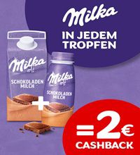 Milka Schokoladenmilch: Zwei für 2€ Cashback-Aktion