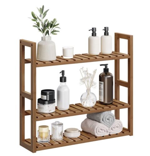 🎋 SONGMICS Bambusregal mit 3 Ablagen für 18,99€ (statt 26€)