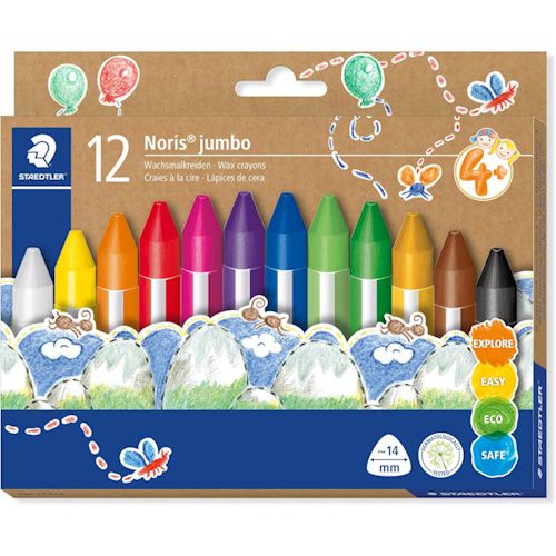 🖍️ Staedtler Wachsmalkreide Noris jumbo für 4,39€ (statt 8€)